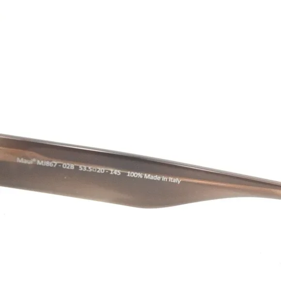 Maui Jim Ekolu Mj 867-02B Black and Tan / Dual Mirror Silver  display picture 2